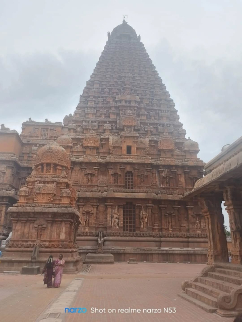 department of 3d animation graphics one day visit by tanjore temple