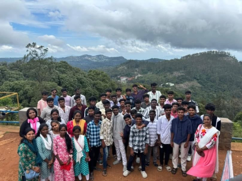 basic engineering computer engineering students visit yercaud salem murugan temple