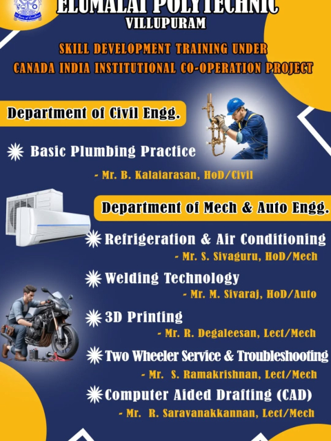 skill development training cad computer aided drafting department of mechanical engineering