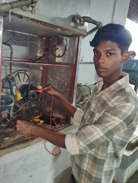 internship at refrigeration and air conditioning at tlm iti kallakurichi department of mechanical engineering 