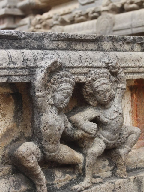 department of 3d animation graphics one day visit by tanjore temple