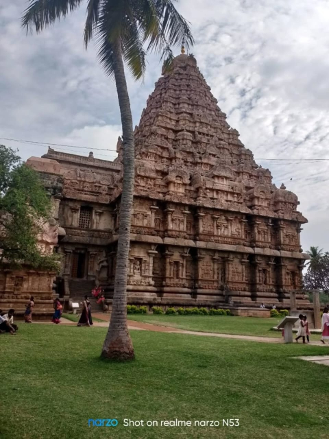 department of 3d animation graphics one day visit by tanjore temple