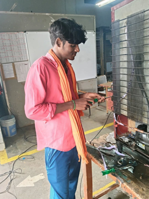 internship at refrigeration and air conditioning at tlm iti kallakurichi department of mechanical engineering 