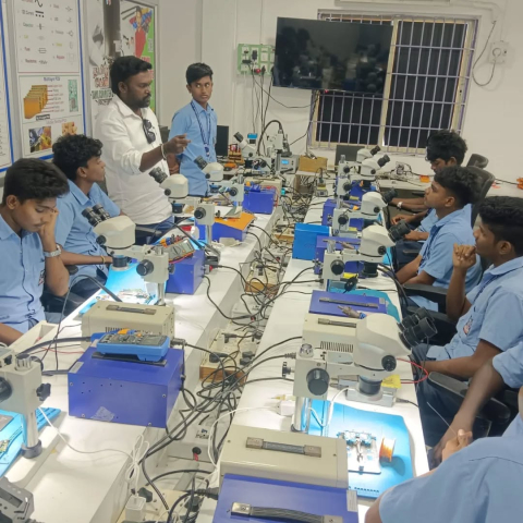 skill development training android mobile phone servicing department of electronics communication engineering 