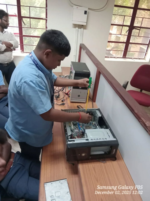 skill development training pc hardware testing servicing department of computer engineering