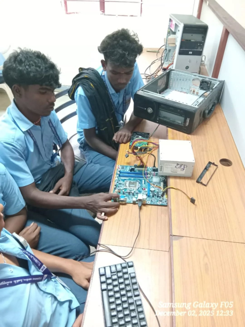 skill development training pc hardware testing servicing department of computer engineering