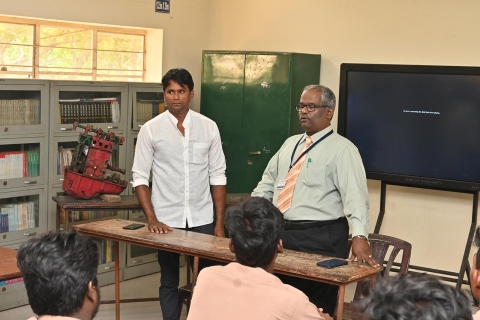 guest lecture program for automobile on abs break system demonstration in cars