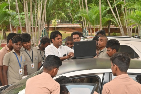 guest lecture program for automobile on abs break system demonstration in cars