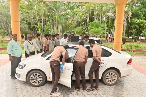 guest lecture program for automobile on abs break system demonstration in cars