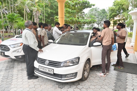 guest lecture program for automobile on abs break system demonstration in cars