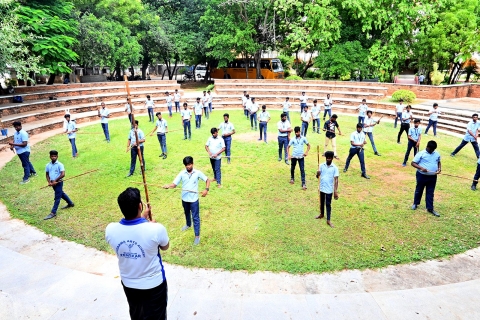 silambam karate drill training mahayogam