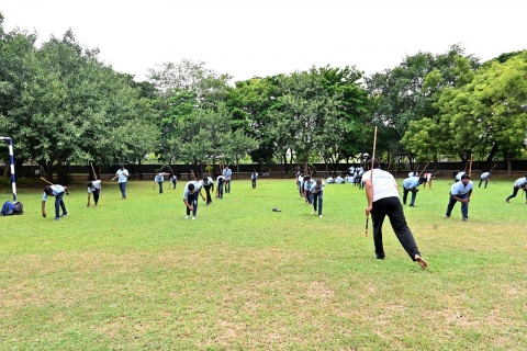 silambam karate drill training mahayogam