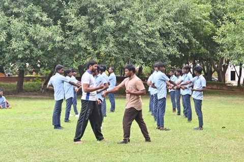 silambam karate drill training mahayogam