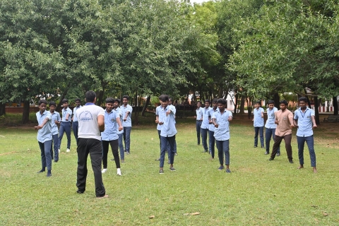 silambam karate drill training mahayogam