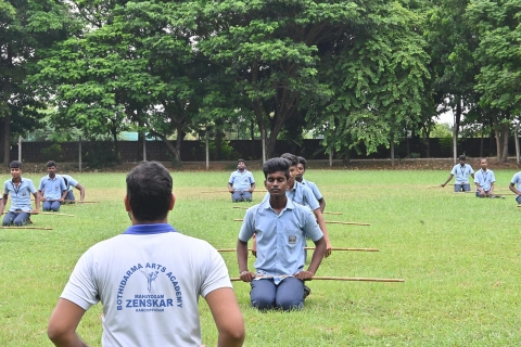 silambam karate drill training mahayogam