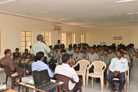 guest lecture program for ece on design and implementation of solar power plants