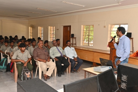 guest lecture program for ece on design and implementation of solar power plants